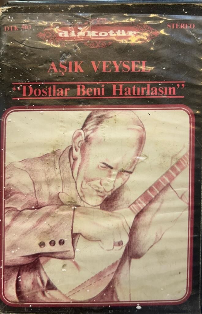 KASET Aşık Veysel ‎– Dostlar Beni Hatırlasın 1987 BASKI KASET