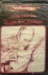 KASET Aşık Veysel ‎– Dostlar Beni Hatırlasın 1987 BASKI KASET