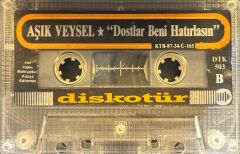 KASET Aşık Veysel ‎– Dostlar Beni Hatırlasın 1987 BASKI KASET