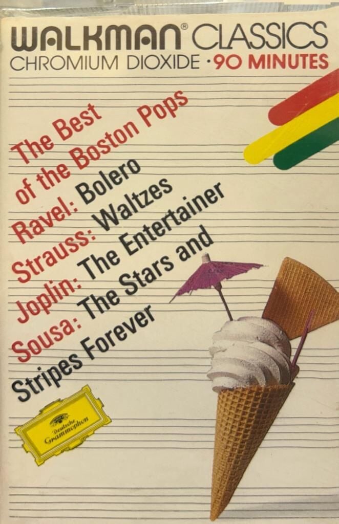 KASET The Best Of The Boston Pops Ravel Debussy Chromium Dioxide ALMAN BASKI KASET