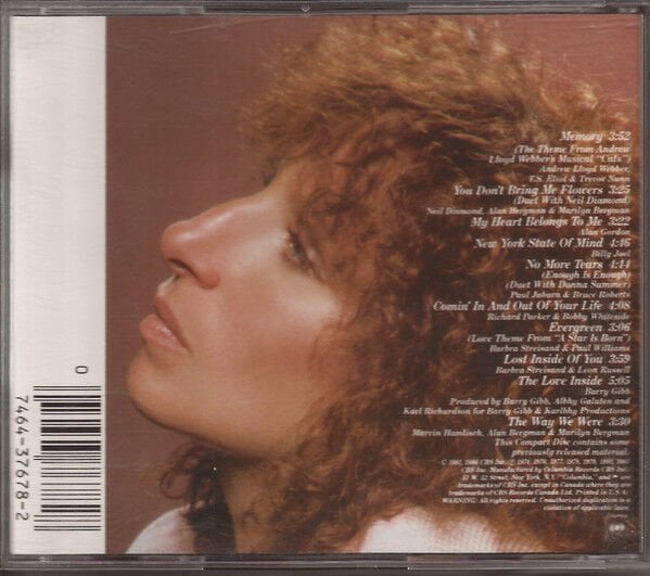 DİKKAT CD Barbra Streisand – Memories CD