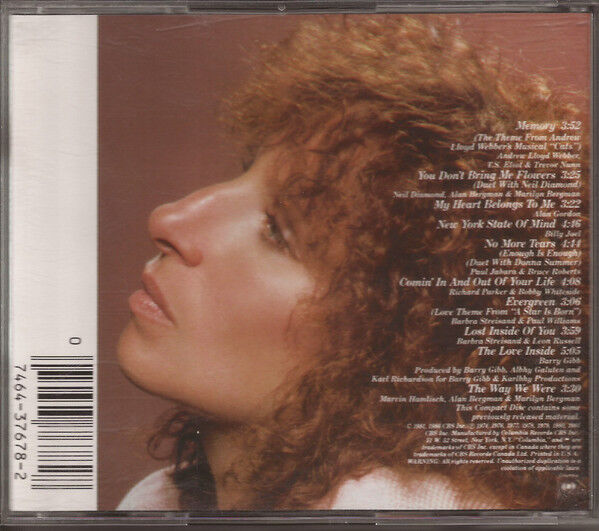 DİKKAT CD Barbra Streisand – Memories CD