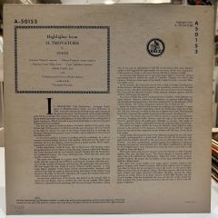 Verdi – Il Trovatore Hıghlıghts LP
