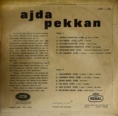 Ajda Pekkan – Ajda Pekkan 1968 Baskı Çok Nadir İlk LP Albümü
