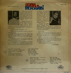Ajda Pekkan – Fecri Ebcioğlu Sunar: Ajda Pekkan 1969 Baskı Nadir LP