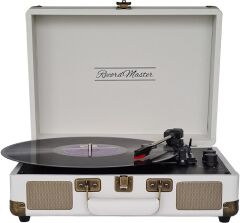 Record Master *ÜCRETSİZ KARGO Record Master ST14012 Kum Beyazı Retro Pikap Bluetooth ve Şarj Özellikli Özel Dış Kaplama Retro Pikap 33, 45, 78 Devir