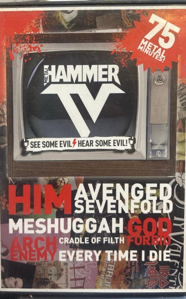 DİKKAT DVD Metal Hammer TV HIM Avenged Sevenfold God Forbid Arch Enemy Cradle Of Filth Opeth DVD