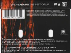 DİKKAT KASET !!! Bryan Adams – The Best Of Me Kaset