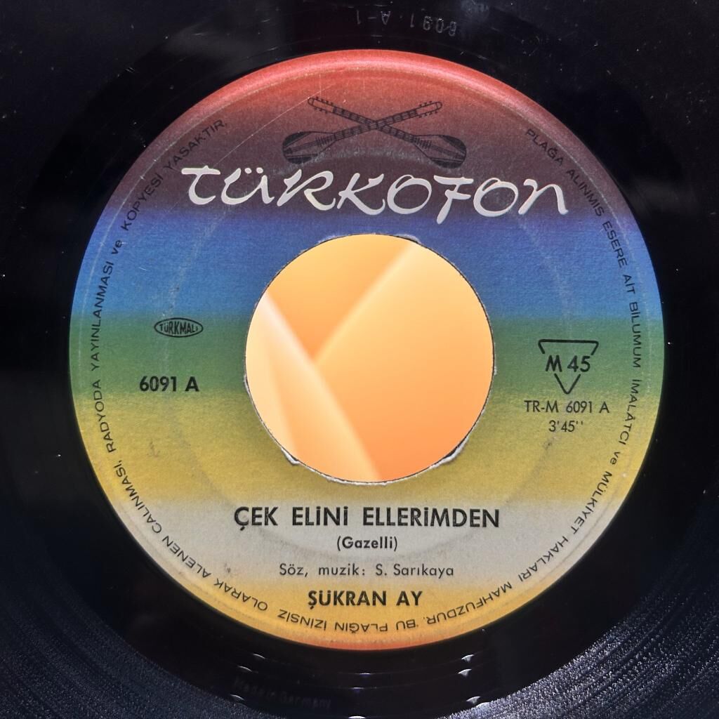 Şükran Ay ‎– Çek Elini Ellerimden/Aşk Dediğin Böyle Olur 45LİK