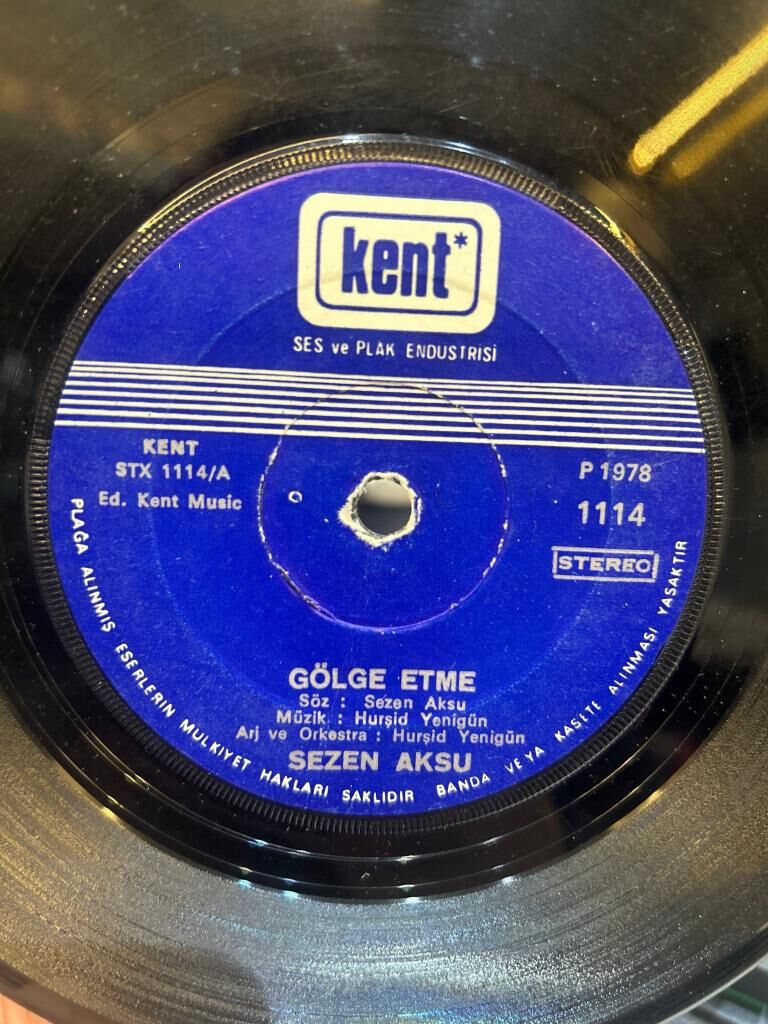 Sezen Aksu – Gölge Etme / Aşk 1978 BASKI 45LİK
