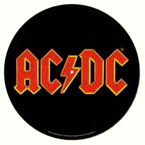 AC / DC KIRMIZI BASKILI PİKAP KEÇESİ SLIP MAT