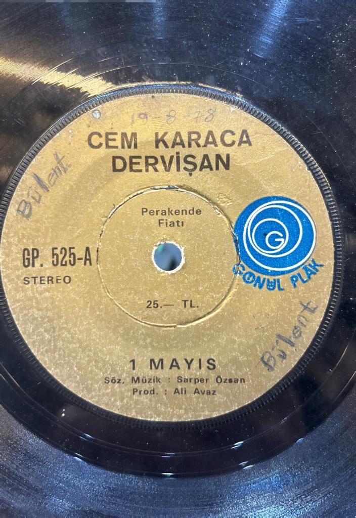 Cem Karaca, Dervişan – 1 Mayıs / Durduramayacaklar Halkın Coşkun Akan Selini 1977 BASKI 45LİK