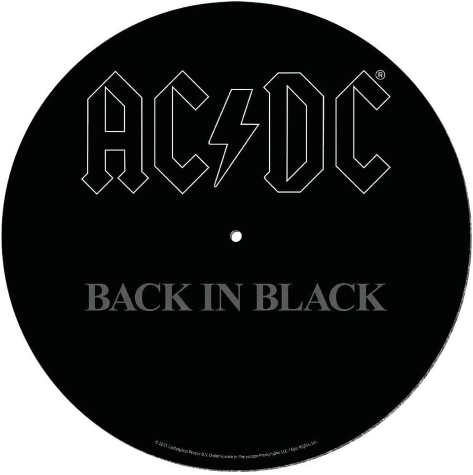 AC / DC BACK IN BLACK PİKAP KEÇESİ SLIP MAT