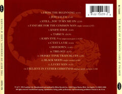 DİKKAT CD !!! Emerson, Lake & Palmer – The Best Of Emerson, Lake & Palmer CD