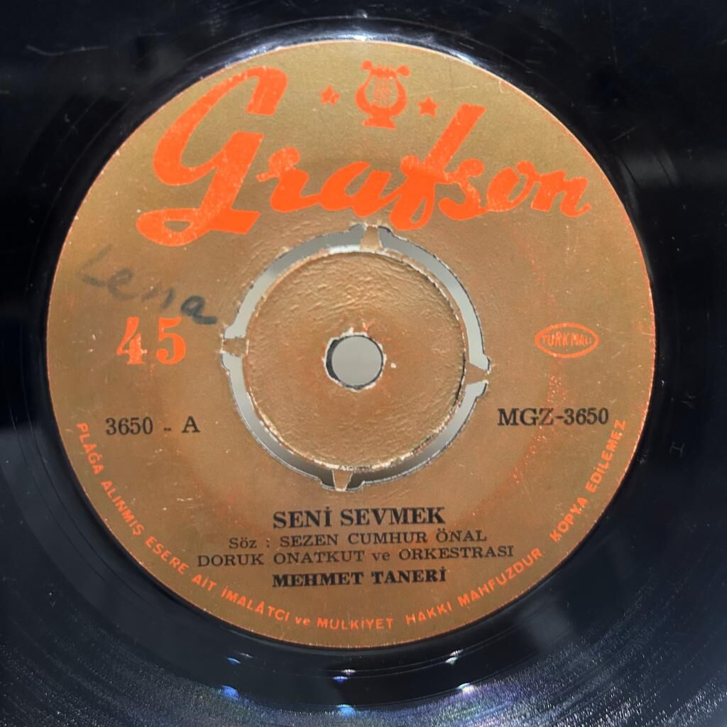 Mehmet Taneri – Seni Sevmek / Ben Sevilmeyi Bilmezdim 1969 BASKI 45LİK