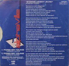 Alphaville – Forever Young 45'lik