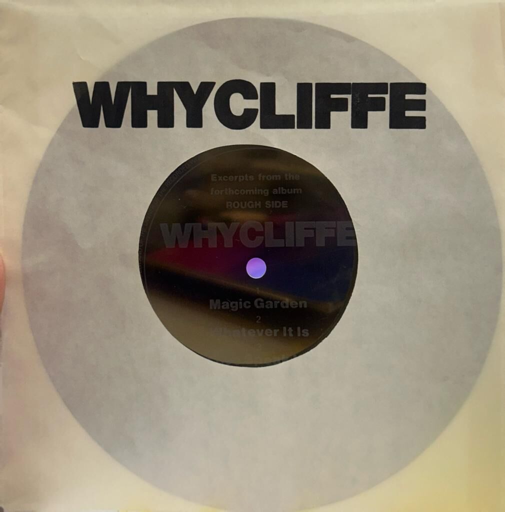 Whycliffe – Magic Garden 1991 BASKI HIPHOP 7'' FLEXI-DISC FLEXI PLAK 33RPM