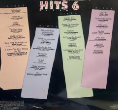 Hits Album 6 Madonna , Chris Isaak , Simply Red , A-Ha , Bruce Springsteen , Spandau Ballet , Fleetwood Mac ve diğerleri 1987 BASKI 2XLP