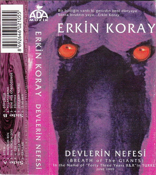 DİKKAT KASET !!! Erkin Koray – Devlerin Nefesi Kaset