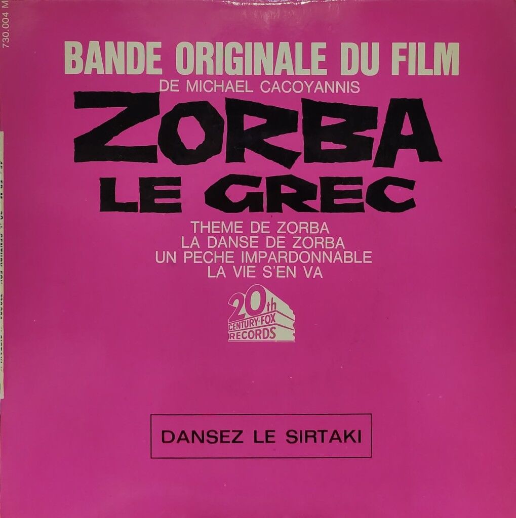 Mikis Theodorakis – Bande Originale Du Film Zorba Le Grec 45'lik