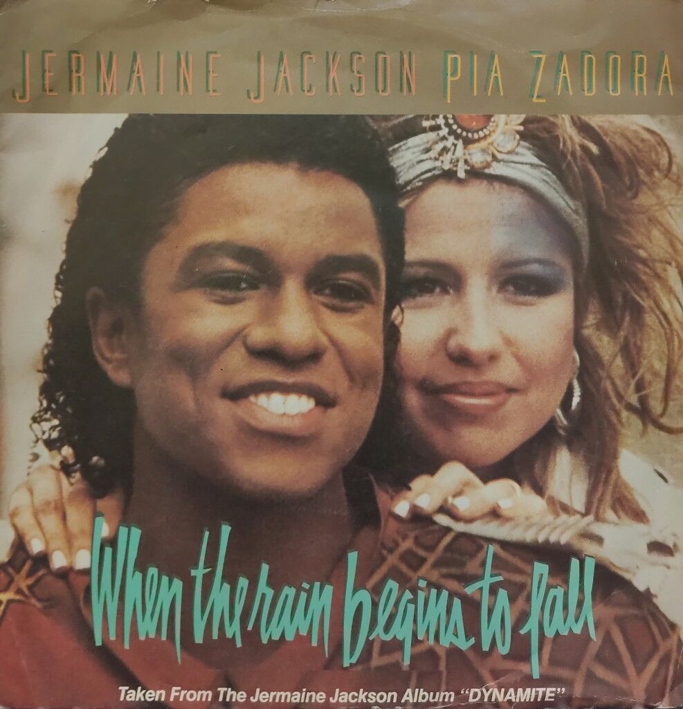 Jermaine Jackson & Pia Zadora – When The Rain Begins To Fall 45'lik