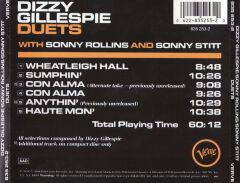 Dikkat CD Dizzy Gillespie With Sonny Rollins And Sonny Stitt – Duets