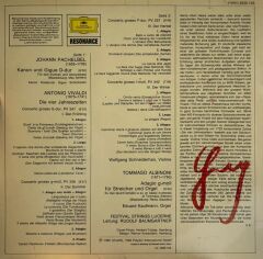 Vivaldi / Albinoni / Pachelbel, Wolfgang Schneiderhan - 4 SEASONS 4 MEVSİM / Adagio / Kanon & Gigue 1977 BASKI LP