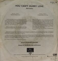 Phil Collins – You Can't Hurry Love 45'lik