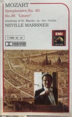 KASET Mozart, Sir Neville Marriner – Symphonies No. 40 No.36 ''Linzer'' 1989 BASKI KASET