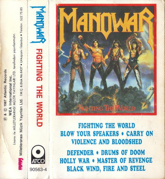 DİKKAT KASET !!! Manowar – Fighting The World Kaset