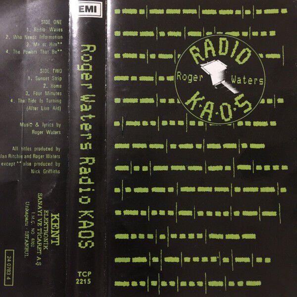 DİKKAT KASET !!! Roger Waters – Radio K.A.O.S. Kaset