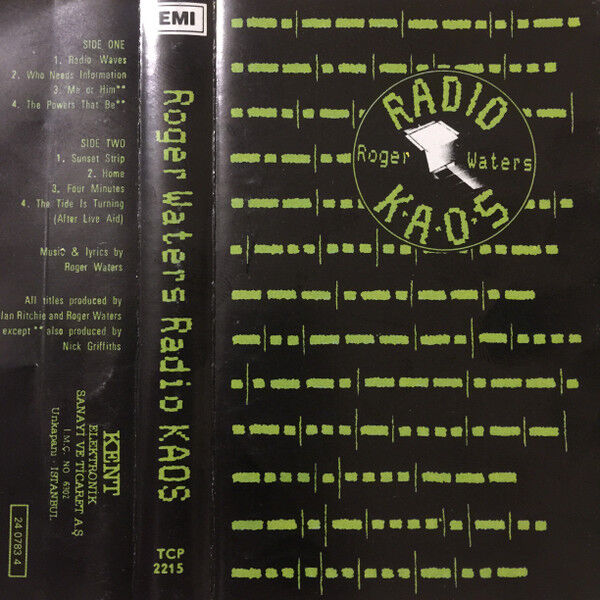 DİKKAT KASET !!! Roger Waters – Radio K.A.O.S. Kaset