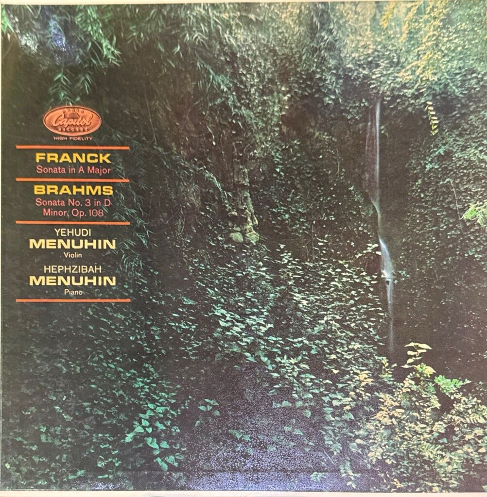 Franck*, Brahms*, Yehudi Menuhin, Hephzibah Menuhin – Sonata In A Major / Sonata No. 3 In D Minor, Op. 108