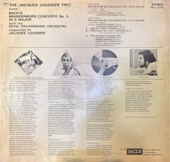 The Jacques Loussier Trio* Plays Bach* With The Royal Philharmonic Orchestra Conducted By Jacques Loussier – Bach's Brandenburg Concerto No. 5