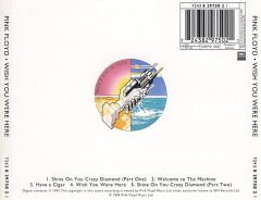 DİKKAT CD !!! Pink Floyd – Wish You Were Here CD