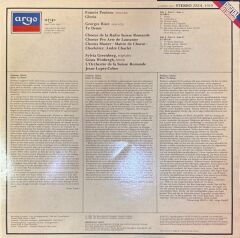 Poulenc* / Bizet* - Sylvia Greenberg • Gösta Winbergh, Choeur De La Radio Suisse Romande* • Choeur Pro Arte De Lausanne*, L'Orchestre De La Suisse Romande, Jesus Lopez-Cobos* – Gloria / Te Deum