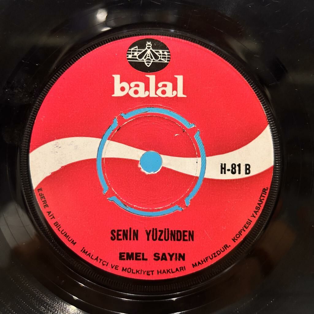 Emel Sayın – Aşkın Kanunu / Senin Yüzünden 1970 BASKI 45LİK