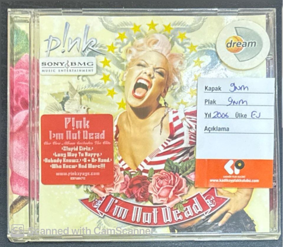 Dikkat CD! P!nk – I'm Not Dead CD