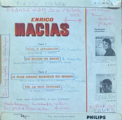 Enrico Macias – Noel A Jerusalem 45'lik