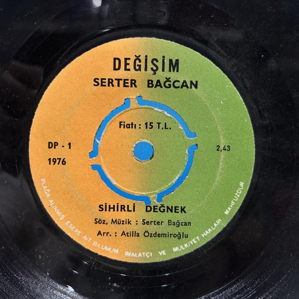 Serter Bağcan – Sihirli Değnek / Mutsuz Adam 1976 BASKI 45LİK