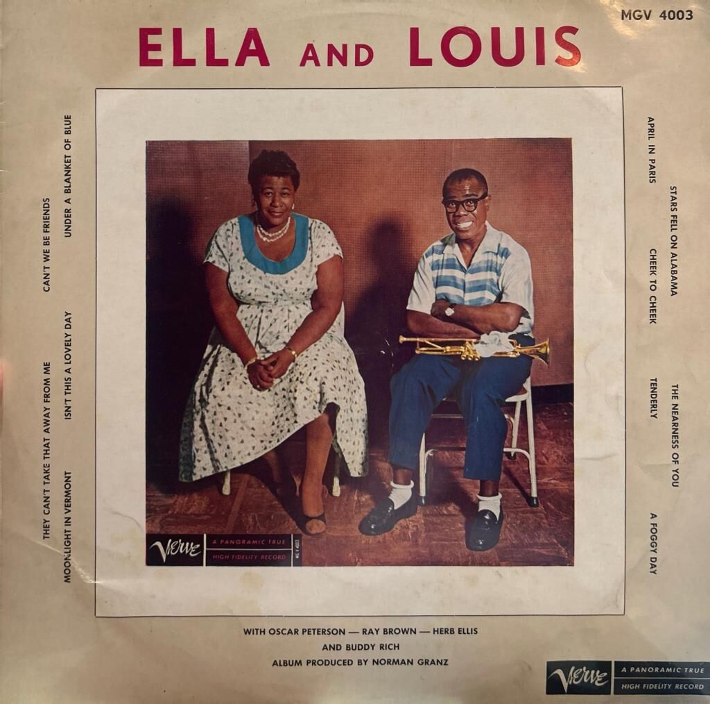 Ella Fitzgerald, Louis Armstrong ‎– Ella And Louis 1970LER BASKI LP