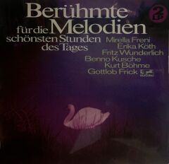 Berühmte Melodien Mozart Wagner Puccini Bach Handel Liszt Brahms ve diğerleri 1975 BASKI ÇİFT PLAK LP