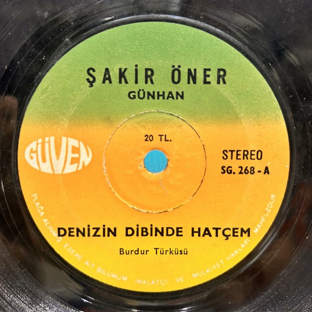 Şakir Öner Günhan – Denizin Dibinde Hatçem / Mektup Yazdım Acele 45LİK