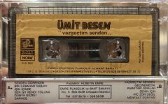 KASET Ümit Besen – Vazgeçtim Senden 1985 BASKI KASET