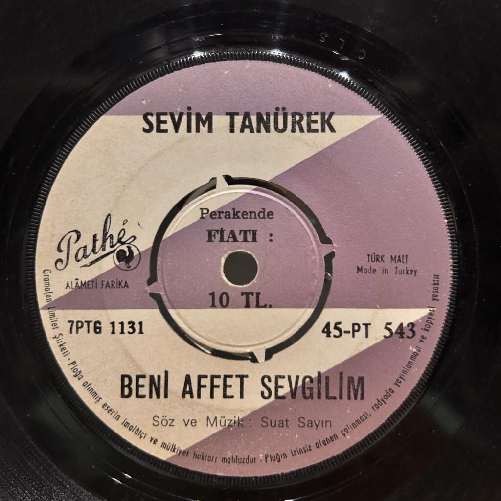 Sevim Tanürek – Beni Affet Sevgilim / Zalimsin 45LİK