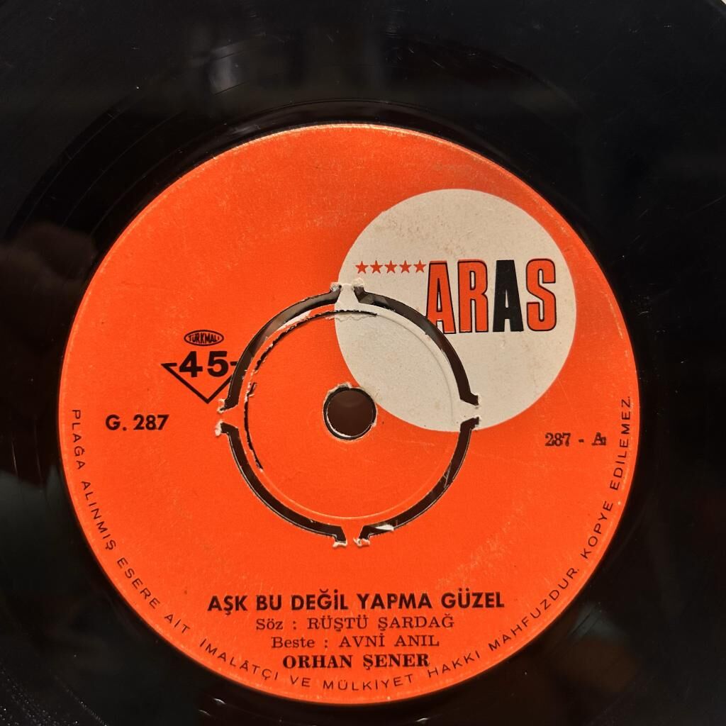 Orhan Şener – Aşk Bu Değil Yapma Güzel / Ne Gözlerinin Yeşili Ne Saçlarının Sarısı 45LİK