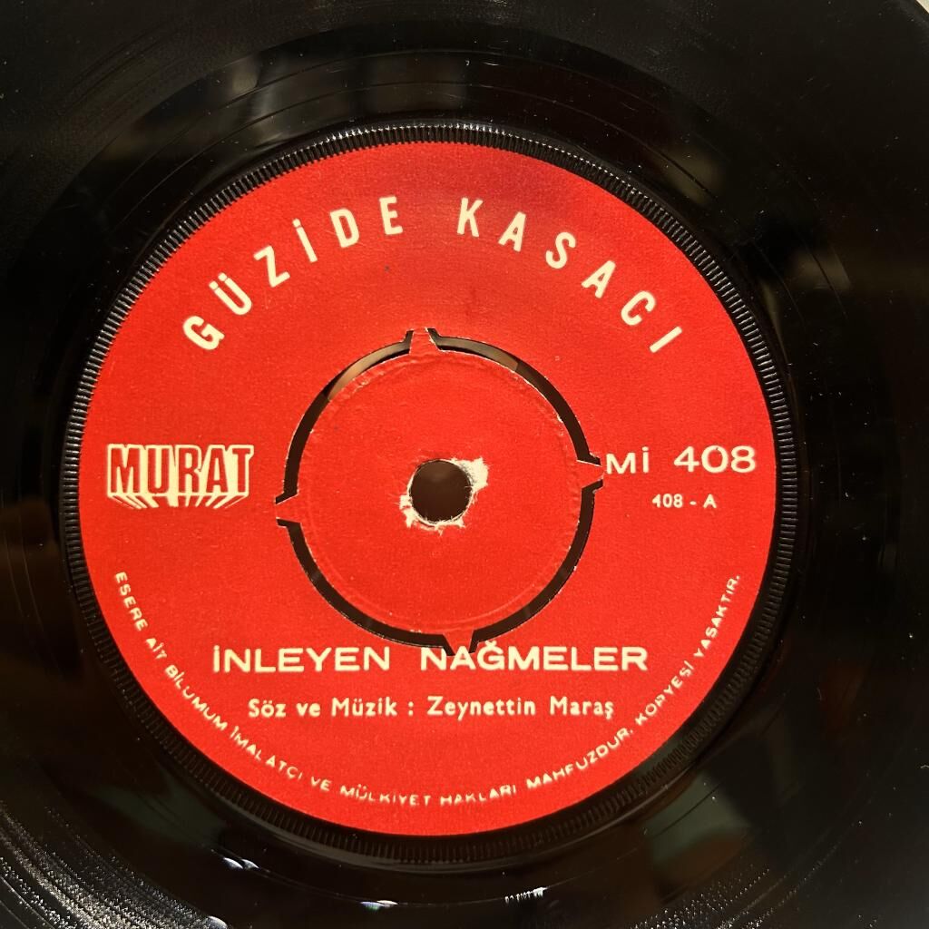 Güzide Kasacı – İnleyen Nağmeler / Ağlama, Değmez Hayat Bu Gözyaşlarına 1971 BASKI 45LİK
