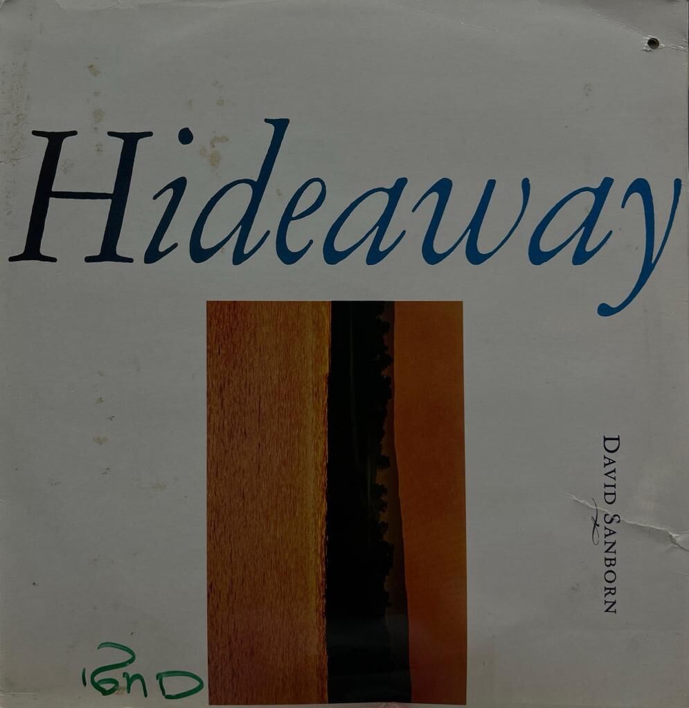 David Sanborn – Hideaway SMOOTH JAZZ FUSION 1980 BASKI LP
