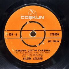 Nilgün Atılgan ‎– Çek Kayıkçı / Nerden Çıktın Karşıma 1974 BASKI 45LİK