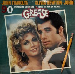 John Travolta Olivia Newton John Grease Soundtrack 1978 baskı LP
